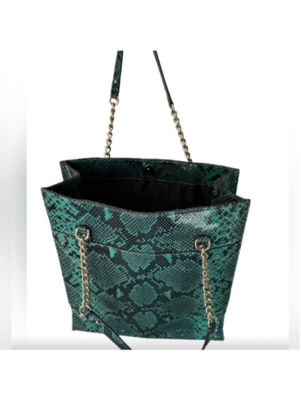 Kate Spade Teal Snakeskin South Kensington Tote Large - Picture 5 of 12